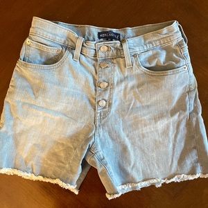 JCrew Factory Button Front Denim Short